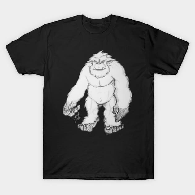 Abominable Snowman T-Shirt by TonyBreeden